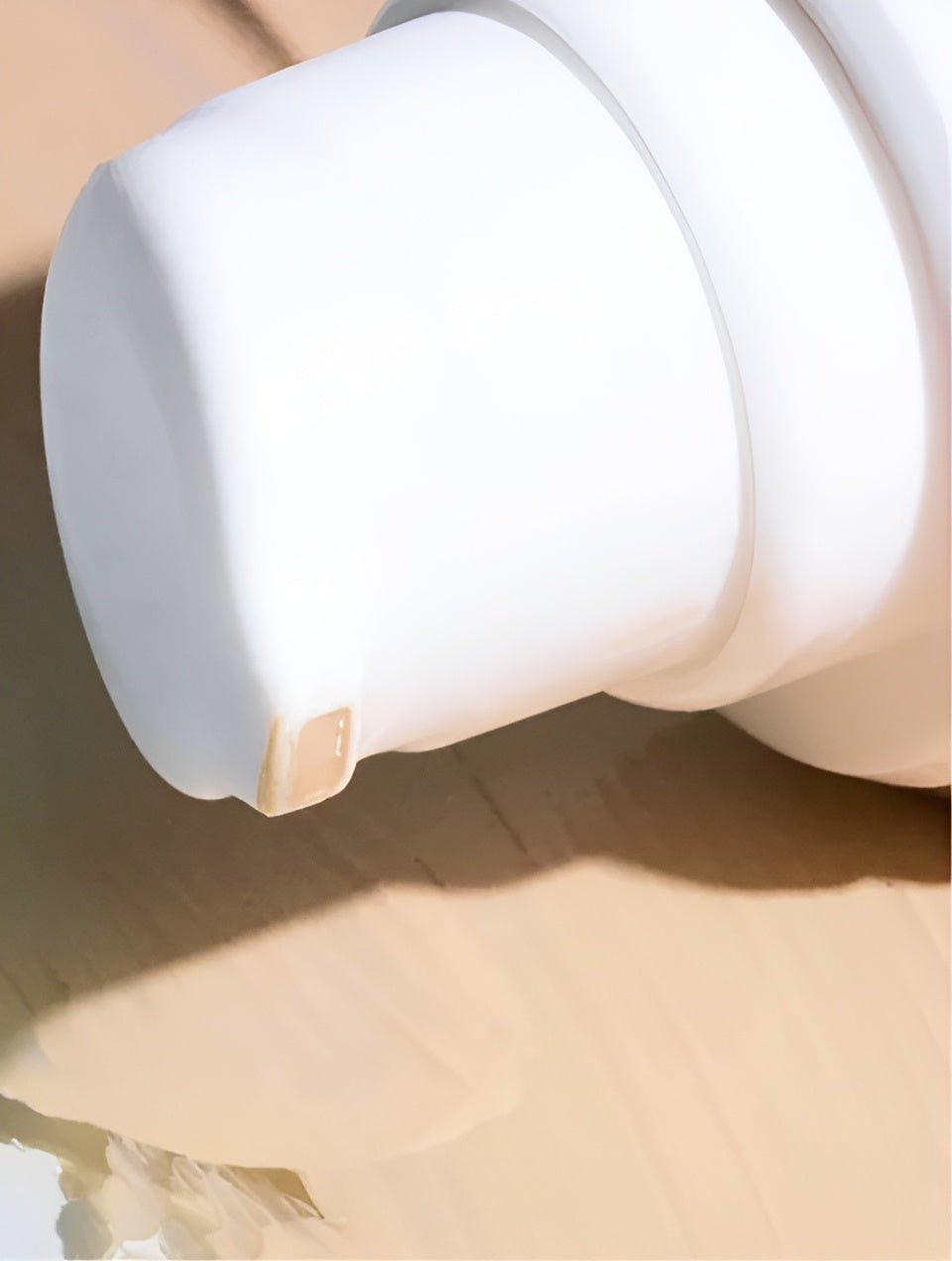 Eclat Soin SPF30 Sunscreen with Tint in a white pump bottle suitable for daily sun protection